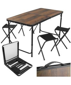 Gardlov Stół ogrodowy składany + 4 krzesła Gardlov Dārza mēbeļu komplekti