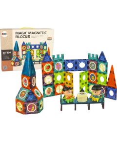 LeanToys Klocki Magnetyczne Budowle 3D Zamek Diabelski Młyn 98 Elementów Konstruktori 