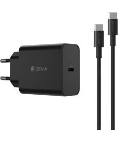 Devia Rocket PD 45W Lādētājs & USB-C-USB-C Vads 1m Telefonu lādētāji 220v