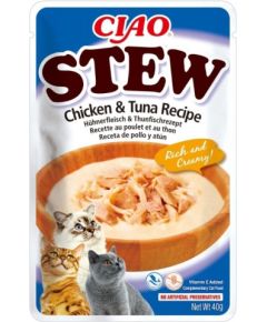 INABA Ciao Stew Chicken & Tuna - wet cat food - 40g Консервы кошек