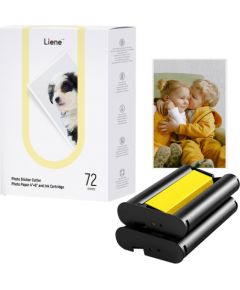 Liene PixCut 4x6" printer paper, 72 sheets Foto printeri