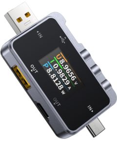 Tester USB 2w1 FNIRSI FNAC-28 USB-C USB-A Testeri un mērierīces