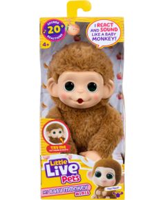 LITTLE LIVE PETS Interaktīvs plīša pērtiķēns Minis, 19 cm Mīkstās rotaļlietas