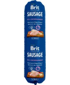 BRIT Premium sausage Chicken Rabbit karma mokra dla psa 800g Suņu barība