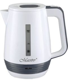 Electric kettle 1.7l 2200W MAESTRO MR-033-WHITE Tējkannas (elektriskās)