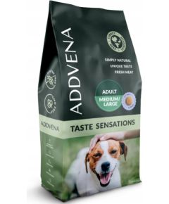 ADDVENA TASTE SENSATIONS dla dorosłych psów średnich i dużych ras 10kg Suņu barība