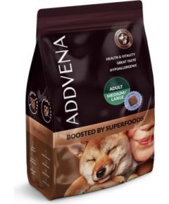 ADDVENA BOOSTED BY SUPERFOODS dla dorosłych psów średnich i dużych ras 2,5kg Suņu barība