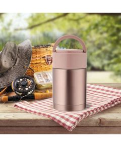 Dinner thermos Maestro MR-1636-60 600 ml, pink Термо кружки