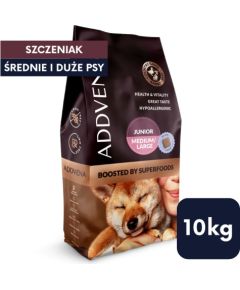 ADDVENA BOOSTED BY SUPERFOODS dla szczeniąt średnich i dużych ras 10kg Suņu barība