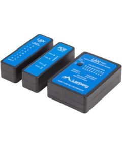 Lanberg NT-0404 network cable tester PoE tester Black, Blue Testeri un mērierīces
