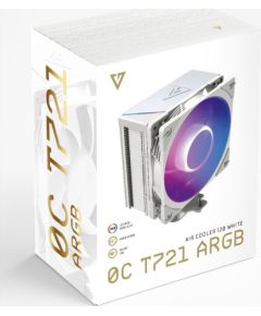 MODECOM Volcano 0C T721 ARGB Processor Air cooler 12 cm White Охлаждение процессора