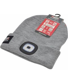 Cepure AWTools AW02151; LED; 3,7V; 120 lm pelēka Citi darbarīki un piederumi