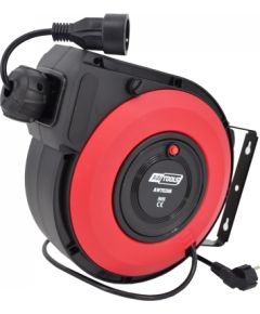 Pagarinātājs saritināms uz spoles AWTools AW70266; 3x1,5 mm²; 20 m Strāvas pagarinātāji