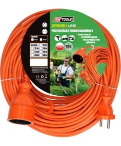 Pagarinātājs AWTools AW70200; 10 m oranžā krāsā Strāvas pagarinātāji