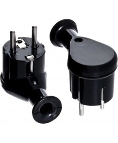 Kontaktdakša AWTools AW24808; 10 gab.; melns Strāvas pagarinātāji