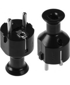 Kontaktdakša AWTools AW24806; 10 gab.; melns Strāvas pagarinātāji