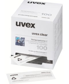 Tīrīšanas salvetes UVEX 9963005; paredzēts brillēm; 100 gab Citi darbarīki un piederumi