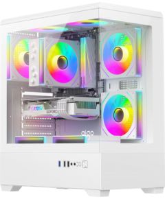 DarkFlash C365 computer case (white) + 5 fans Datoru korpusi