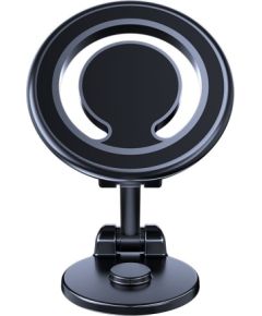 iLike   C62 Metal Panel Fix Universal Magnetic magsafe Ring size Smartphone adjustable holder Black Telefonu Turētāji Auto Velo Moto