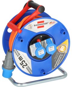 Pagarinātājs saritināms uz spoles Brennenstuhl 1182760100; 25 m; 3x2,5 mm² Strāvas pagarinātāji