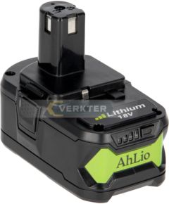 Akumulators Ahlio 18 V; 6,0 Ah; Li-ion; saderīgs ar Ryobi instrumentiem Akumulatori