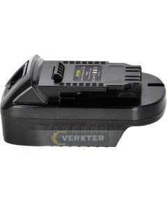 Akumulatoru adapteris Ahlio; Makita uz Dewalt; paredzēts tikai 18 V Bateriju uzlādes iekārtas