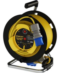 Pagarinātājs saritināms uz spoles Stanley SXECFS9QBRE; 22 m; 3x1,5 mm² Strāvas pagarinātāji