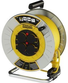 Pagarinātājs saritināms uz spoles Stanley SXECFM2RBSE; 25 m; 3x1,5 mm² Strāvas pagarinātāji