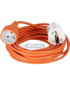 Pagarinātājs Bellight H05VV-F; 220V; 10 m + Tīkla adapteris no ES uz AK standartu Strāvas pagarinātāji