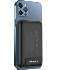 Swissten Power Banka MagSafe compatible Uzlādes baterija priekš Apple iPhone 12 / 13 / 14 / 15 sērijas 5000mAh Power Banks