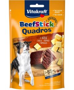 VITAKRAFT Beef Stick Quadros Cheese - dog treat - 70 g Suņu barība