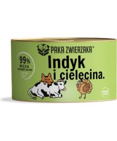PAKA ZWIERZAKA Turkey with veal - wet cat food - 200g Kaķu konservi