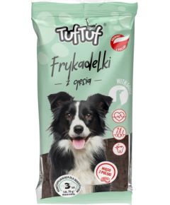 Tuftuf TUF TUF Meaty sticks with goose - dog treat - 70g Suņu barība