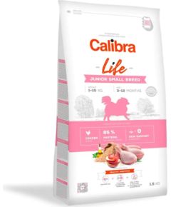 CALIBRA Dog Life Junior Small Breed Chicken - dry dog food - 1,5kg Suņu barība