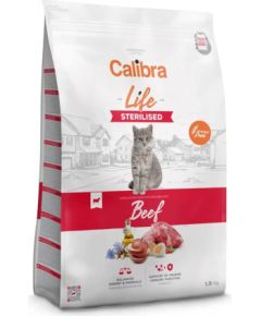 CALIBRA Cat Life Sterilised Beef - dry cat food - 1,5kg Kaķu sausā barība