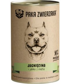 PAKA ZWIERZAKA Lamb and apple with mint - wet dog food - 400g Suņu barība