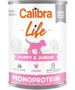 CALIBRA Dog Life Puppy&Junior Chicken & rice - wet dog food - 400g Suņu barība