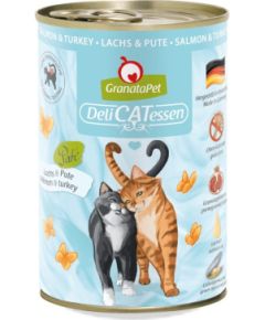 Fox4pets GRANATAPET DeliCATessen Salmon and turkey - wet cat food - 400g Kaķu konservi