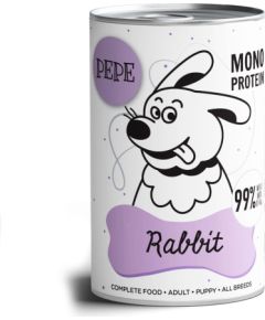 PAKA ZWIERZAKA Pepe Rabbit - wet dog food - 400g Suņu barība