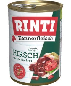 RINTI Kennerfleisch Deer - wet dog food - 400g Suņu barība