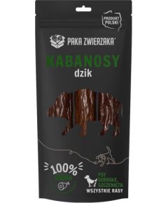 PAKA ZWIERZAKA Sausages Wild boar - dog treat - 80g Suņu barība