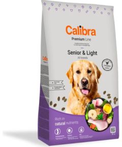 CALIBRA Dog Premium Line Senior&Light Chicken - dry dog food - 3kg Suņu barība