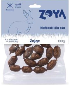 ZOYA Kiełbaski z zająca przysmak dla psa 100g Suņu barība