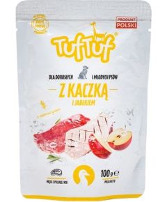 Tuftuf TUF TUF with duck and apple - wet dog food - 100g Suņu barība