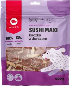 MACED Duck with cod Maxi sushi  - dog treat - 500g Suņu barība