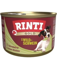 RINTI Gold Wild boar - wet dog food - 185g Suņu barība