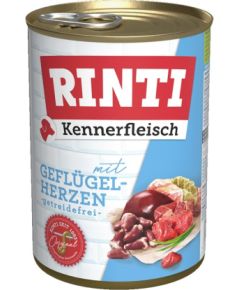 RINTI Kennerfleisch Poultry hearts - wet dog food - 400g Suņu barība