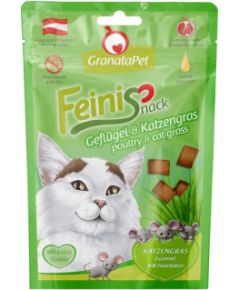Fox4pets GRANATAPET FeiniSnack Poultry and cat grass - cat treats - 50g Сухой корм для кошек