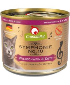 Fox4pets GRANATAPET Symphonie No.10 Wild boar and duck - wet cat food - 200g Kaķu konservi