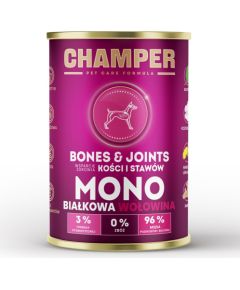 CHAMPER Bones & Joints Beef - wet dog food - 400g Suņu barība